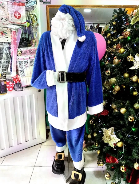 Papa Noel azul